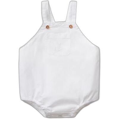 United Unisex barnhängselbyxor, Vit, 12 mesi United Unisex barnhängselbyxor, Vit, 12 mesi