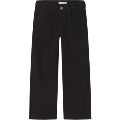 NAME IT Namn IT Nkfrose Wide Twill Pant Ax-5505 Bf, svart, 122 NAME IT Namn IT Nkfrose Wide Twill Pant Ax-5505 Bf, svart, 122