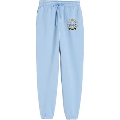 AMERICAN COLLEGE USA Joggingbyxor och leggings korta smala sportkläder barnkläder unisex pojkar flickor modell ACJOGW5 himmelsblå 16 år, Turkos, 16 år AMERICAN COLLEGE USA Joggingbyxor och leggings korta smala sportkläder barnkläder unisex pojkar flickor modell ACJOGW5 himmelsblå 16 år, Turkos, 16 år