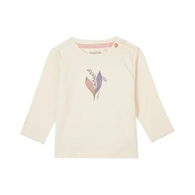Noppies baby-flicka t-shirt fontaine långärmad t-shirt, Buttercream P959, 56 cm Noppies baby-flicka t-shirt fontaine långärmad t-shirt, Buttercream P959, 56 cm