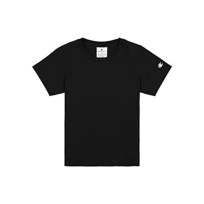 Champion Legacy Girl Grafisk Crewneck T-shirt för flickor, svart (KK001), Svart (Kk001), 7-8 �r Champion Legacy Girl Grafisk Crewneck T-shirt för flickor, svart (KK001), Svart (Kk001), 7-8 �r