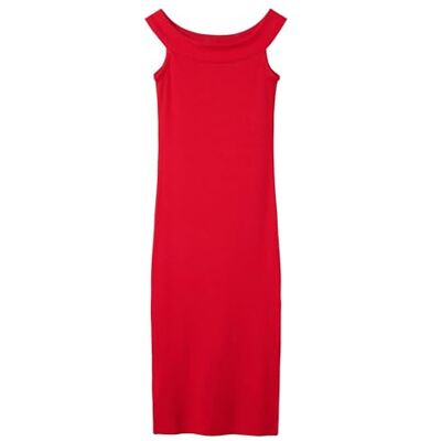 NAME IT Namn IT flicka Nkfflommi Sl Slim Long Dress, Kinesisk röd, 116 NAME IT Namn IT flicka Nkfflommi Sl Slim Long Dress, Kinesisk röd, 116