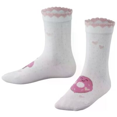 FALKE unisex barnstrumpor söta Pastries K så bomull mönstrad 1 par, vit vit 2000, 31–34 FALKE unisex barnstrumpor söta Pastries K så bomull mönstrad 1 par, vit vit 2000, 31–34