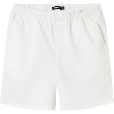 NAME IT Unisex Nlnhill shorts Noos, Vit, 128 cm NAME IT Unisex Nlnhill shorts Noos, Vit, 128 cm