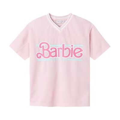 NAME IT Namn IT flicka Nkfacaja Barbie Ss RLX Long Top Box Sky, Ballerina, 116 NAME IT Namn IT flicka Nkfacaja Barbie Ss RLX Long Top Box Sky, Ballerina, 116