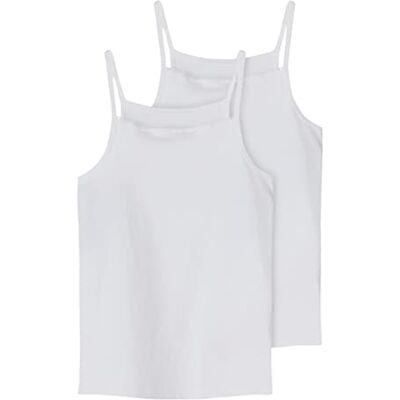 NAME IT Flickor NKFSTRAP TOP 2P NOOS underbyxor, ljust vit, 116 NAME IT Flickor NKFSTRAP TOP 2P NOOS underbyxor, ljust vit, 116