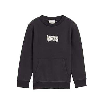 TOM TAILOR Barn pojkar sweatshirt, 29476 – kolgrå, 116-122 TOM TAILOR Barn pojkar sweatshirt, 29476 – kolgrå, 116-122