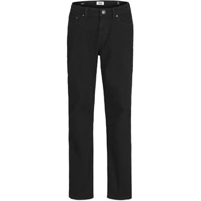 JACK & JONES Boy regular fit jeans JJICLARK JJORIGINAL SQ 356 SN JNR regular fit jeans junior, Svart denim, 128 JACK & JONES Boy regular fit jeans JJICLARK JJORIGINAL SQ 356 SN JNR regular fit jeans junior, Svart denim, 128