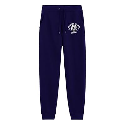 AMERICAN COLLEGE USA Joggingbyxor och leggings korta smala sportkläder barnkläder unisex pojkar flickor modell ACJOGW6 Navy 16 år, Blå, 16 år AMERICAN COLLEGE USA Joggingbyxor och leggings korta smala sportkläder barnkläder unisex pojkar flickor modell ACJOGW6 Navy 16 år, Blå, 16 år