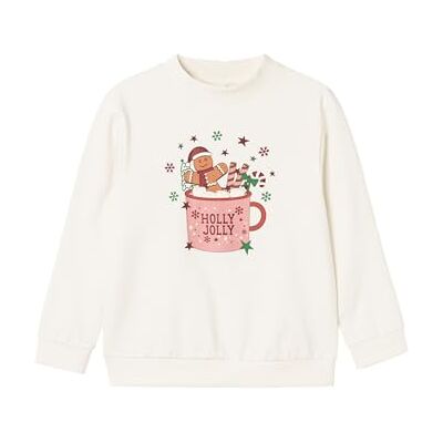 NAME IT Namn det flicka sweatshirt jul, Jet Stream, 122-128 NAME IT Namn det flicka sweatshirt jul, Jet Stream, 122-128