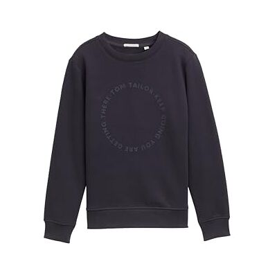 TOM TAILOR Barn pojkar sweatshirt, 29476 – kolgrå, 128 TOM TAILOR Barn pojkar sweatshirt, 29476 – kolgrå, 128