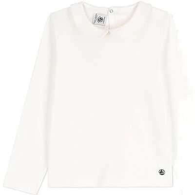 Petit Bateau Långärmad T-shirt för flickor och flickor, Rökblå, 3 år Petit Bateau Långärmad T-shirt för flickor och flickor, Rökblå, 3 år