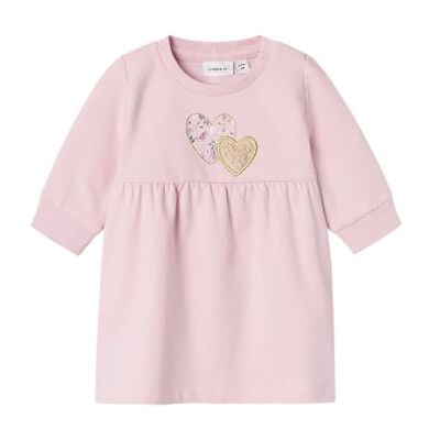 NAME IT Baby flicka Nbfsinda Ls Sweat Dress Bru Sweatklänning, ROSA, 80 cm NAME IT Baby flicka Nbfsinda Ls Sweat Dress Bru Sweatklänning, ROSA, 80 cm