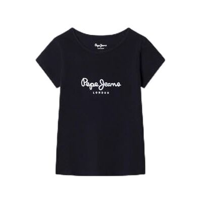Pepe Jeans flicka HANA Glitter N t-shirt, blå (mörk Ecru vit), 8 år, Blå (mörk Ecru vit), 8 år Pepe Jeans flicka HANA Glitter N t-shirt, blå (mörk Ecru vit), 8 år, Blå (mörk Ecru vit), 8 år