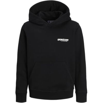 JACK & JONES JUNIOR Jcounion Print Sweat Hood Jnr, svart, 152 JACK & JONES JUNIOR Jcounion Print Sweat Hood Jnr, svart, 152