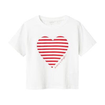 NAME IT Namn IT flicka Nmffesko Ss Nreg Top, Ljus vit, 98 NAME IT Namn IT flicka Nmffesko Ss Nreg Top, Ljus vit, 98