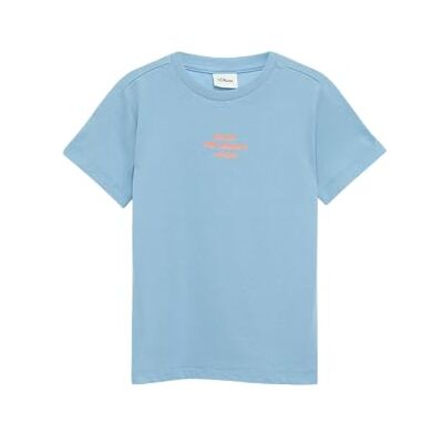 s.Oliver T-shirt med tryck fram och bak, Himmelsblå, 116-122 s.Oliver T-shirt med tryck fram och bak, Himmelsblå, 116-122