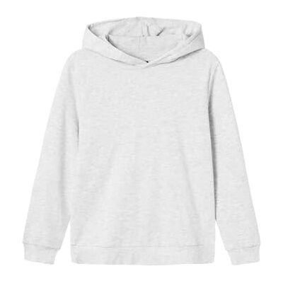 NAME IT Unisex Nlnnizu Ls Bru Sweat W. Hood Noos joggingbyxor, Ljusgrå melange, 158-164 NAME IT Unisex Nlnnizu Ls Bru Sweat W. Hood Noos joggingbyxor, Ljusgrå melange, 158-164