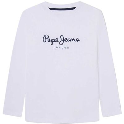 Pepe Jeans pojke New Herman N T-shirt, Vit (vit), 14 år Pepe Jeans pojke New Herman N T-shirt, Vit (vit), 14 år
