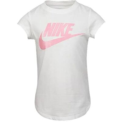 NIKE Futura SS T-tröja för flickor, White, 6/7 år NIKE Futura SS T-tröja för flickor, White, 6/7 år