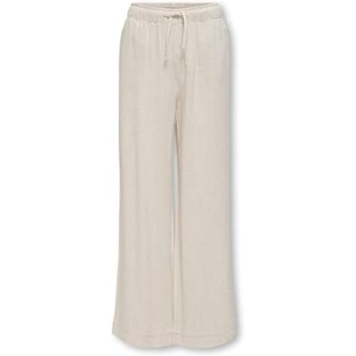 Only & Kids Kogsiesta Pull-Up Linen Blend PNT Noos, Moonbeam, 152 Only & Kids Kogsiesta Pull-Up Linen Blend PNT Noos, Moonbeam, 152