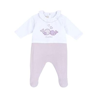 Chicco Bomull Onesie med fötter pyjamas för pojkar och småbarn, Ljuslila, 12 mesi Chicco Bomull Onesie med fötter pyjamas för pojkar och småbarn, Ljuslila, 12 mesi
