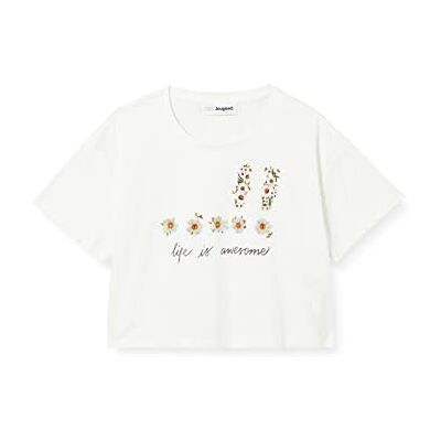 Desigual Ts_Swanson t-shirt för flickor, Vit, 3-4 År Desigual Ts_Swanson t-shirt för flickor, Vit, 3-4 År