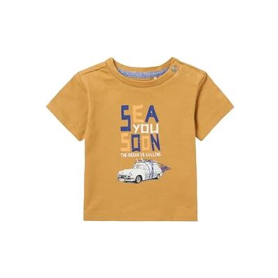 Noppies Baby pojkar pojkar Tee Mio T-shirt, apple cinnamon, 74 cm Noppies Baby pojkar pojkar Tee Mio T-shirt, apple cinnamon, 74 cm