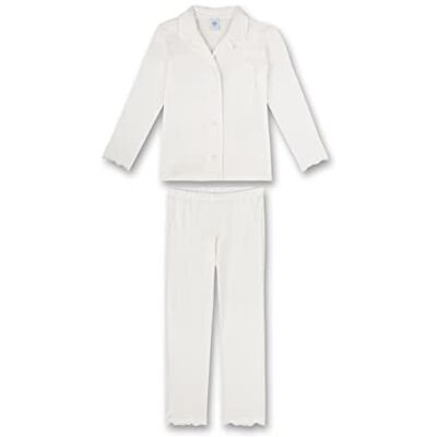 Sanetta Pyjamas för flickor, Vit sten, 128 cm Sanetta Pyjamas för flickor, Vit sten, 128 cm