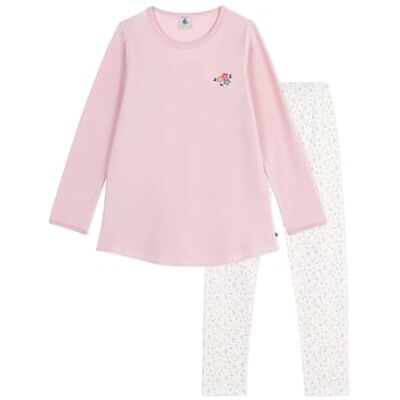 Petit Bateau Nattlinne och leggings för barn i sammet Petit Bateau Nattlinne och leggings för barn i sammet