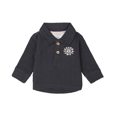 Noppies Baby pojkar pojkar Polo Gennes långärmad pikétröja, Phantom – P008, 62 cm Noppies Baby pojkar pojkar Polo Gennes långärmad pikétröja, Phantom – P008, 62 cm