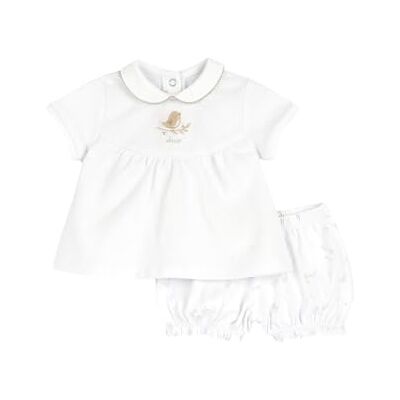 Chicco , Nyfödd och nyfödd kostym med t-shirt och eleganta shorts, perfekt för fester och evenemang, designade i Italien, baby- och babykläder 0–24 månader, Vit (1), 3 månader Chicco , Nyfödd och nyfödd kostym med t-shirt och eleganta shorts, perfekt för fester och evenemang, designade i Italien, baby- och babykläder 0–24 månader, Vit (1), 3 månader