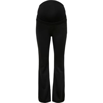 ONLY MATERNITY OLMFEVER STRETCH FLAIRED PANTS JRS, svart, M ONLY MATERNITY OLMFEVER STRETCH FLAIRED PANTS JRS, svart, M