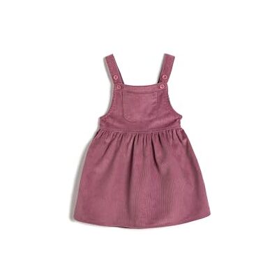 Koton Baybgirls overall ribbad sammet ficka detalj bomullsklänning, Lila (346), 9-12 Monate Koton Baybgirls overall ribbad sammet ficka detalj bomullsklänning, Lila (346), 9-12 Monate