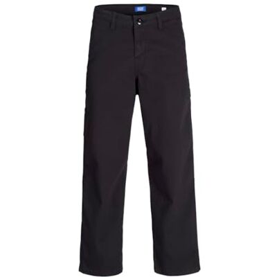 JACK&JONES JUNIOR Jpstalex Co Jjcarpenter byxor Noos Mni byxor, Svart/detalj: söm W. Dtm, 122 JACK&JONES JUNIOR Jpstalex Co Jjcarpenter byxor Noos Mni byxor, Svart/detalj: söm W. Dtm, 122