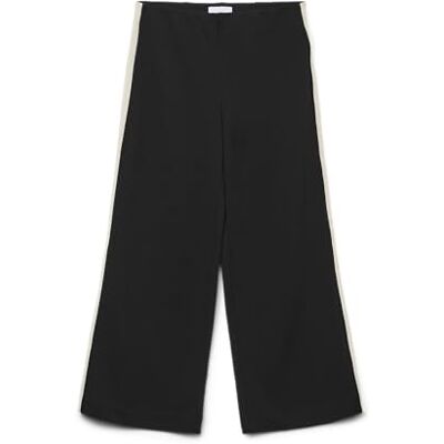 VERO MODA flicka Vmberlin Mw Wide Panel Pant Girl, svart, 158 VERO MODA flicka Vmberlin Mw Wide Panel Pant Girl, svart, 158