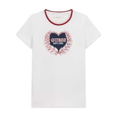 GUESS Girl'sSS T-Shirt_LOGOT-SHIRTSPure vit storlek 7 längd N GUESS Girl'sSS T-Shirt_LOGOT-SHIRTSPure vit storlek 7 längd N