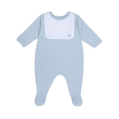 Chicco Onesie i bomull, ljusblå, med öppning, sovkläder för pojkar och småbarn, Ljusblå (3), 6 månader Chicco Onesie i bomull, ljusblå, med öppning, sovkläder för pojkar och småbarn, Ljusblå (3), 6 månader