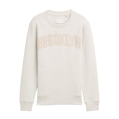 TOM TAILOR Barn pojkar sweatshirt, 32257 – grå vit, 140 TOM TAILOR Barn pojkar sweatshirt, 32257 – grå vit, 140