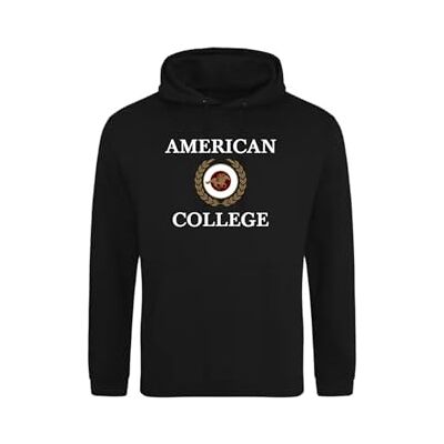 AMERICAN COLLEGE USA Tröja tröja med tryck varma kläder unisex barn pojkar och flickor casual modell ACSCW7 svart 8 år, svart, 8 �r AMERICAN COLLEGE USA Tröja tröja med tryck varma kläder unisex barn pojkar och flickor casual modell ACSCW7 svart 8 år, svart, 8 �r
