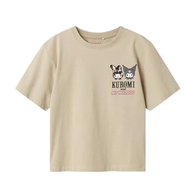NAME IT Namn IT flicka Nkfjixara Hellok Ss Nreg Top Box Sky, Peyote, 122-128 NAME IT Namn IT flicka Nkfjixara Hellok Ss Nreg Top Box Sky, Peyote, 122-128
