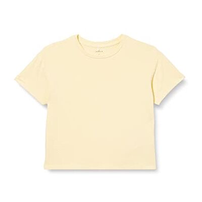 NAME IT Namn It Girl's Nkfhatinka Ss lös topp T-shirt, Dubbel grädde, 134-140 NAME IT Namn It Girl's Nkfhatinka Ss lös topp T-shirt, Dubbel grädde, 134-140