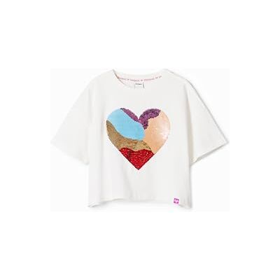 Desigual Ts Cora T-shirt för flickor, Vit, 7 år Desigual Ts Cora T-shirt för flickor, Vit, 7 år