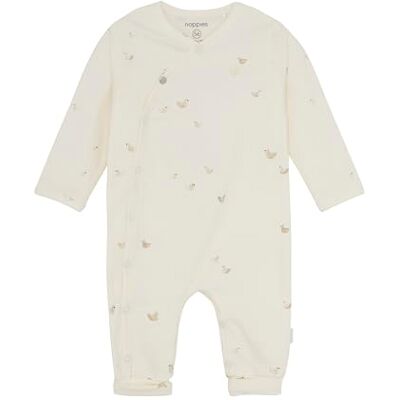 Noppies Baby unisex playsuit Nolan långärmad, Djur mönster off white – N318, 74 Noppies Baby unisex playsuit Nolan långärmad, Djur mönster off white – N318, 74
