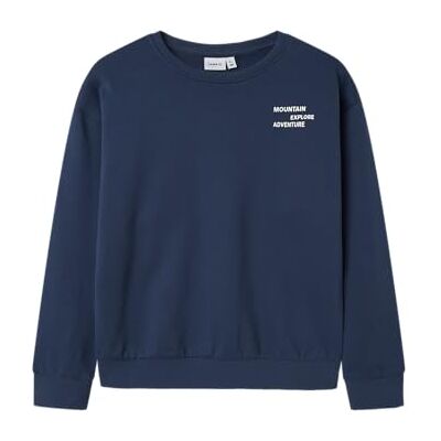 NAME IT Nkmorville Ls RLX Sweat Bru Box, Insignia blå, 134-140 NAME IT Nkmorville Ls RLX Sweat Bru Box, Insignia blå, 134-140