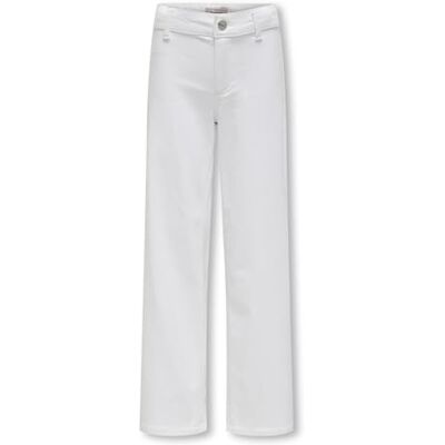 ONLY KIDS Kogsylvie Clean Wide Ben, vit PIM Noos, Vit, 122 ONLY KIDS Kogsylvie Clean Wide Ben, vit PIM Noos, Vit, 122