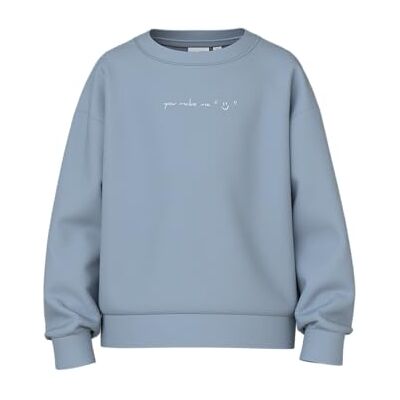 NAME IT Namn IT flicka Nkfvanita Ls RLX Sweat Unb, Dammblå, 116 NAME IT Namn IT flicka Nkfvanita Ls RLX Sweat Unb, Dammblå, 116
