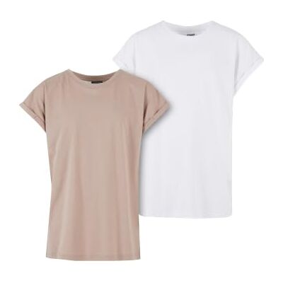 Urban Classics flickor Uck771a-girls Extended Shoulder Tee 2-pack T-tröja Urban Classics flickor Uck771a-girls Extended Shoulder Tee 2-pack T-tröja