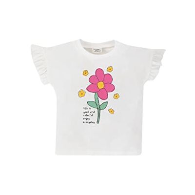 DeFacto T-shirt för flickor, Vit, 12-18 månader DeFacto T-shirt för flickor, Vit, 12-18 månader
