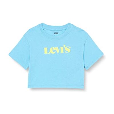 Levi's Lvg SS High Rise T-shirt 4ed484 flicka, Bonnie blå, 14 �r Levi's Lvg SS High Rise T-shirt 4ed484 flicka, Bonnie blå, 14 �r